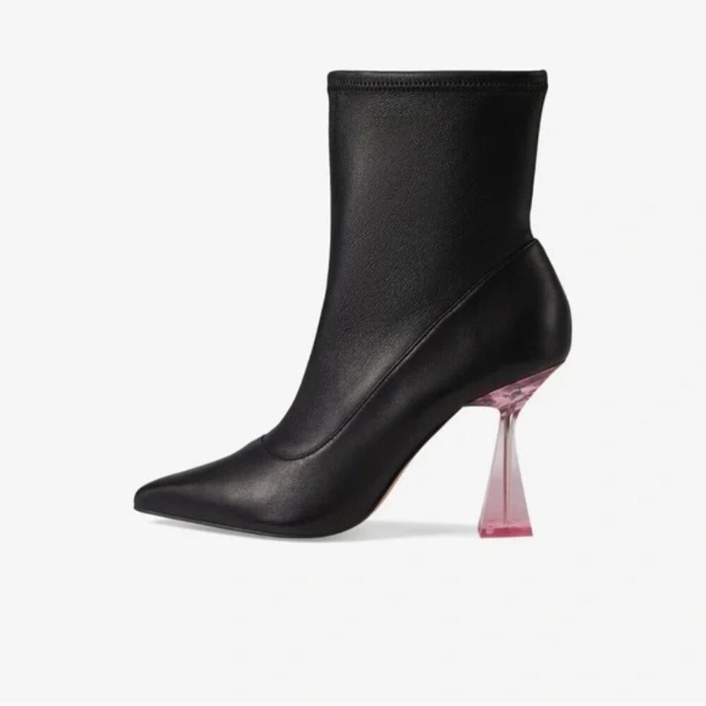 NWT Ted Baker London Liya - Pink Stiletto Black Leather Boots - 39